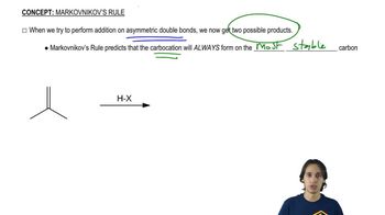 How to add to asymmetrical double bonds.