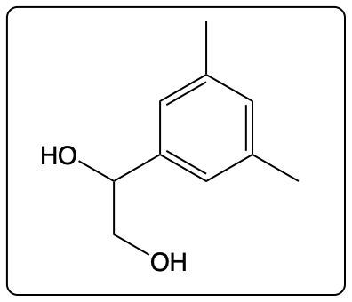 Chemical structure of a compound with two hydroxyl groups on an aromatic ring.