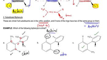 Is the following substituted biphenyl chiral?