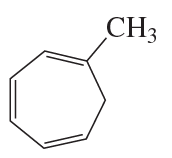 Chemical structure of a cycloalkane with a methyl group attached, illustrating systematic naming of compounds.