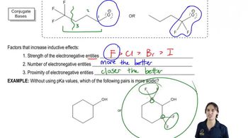 Using Inductive Effect to determine acidity