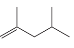 Structural representation of alkenes with labeled sections for naming practice.