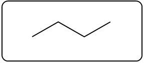 Structure of the alkane precursor without functional groups.