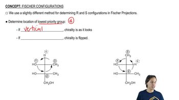 R and S rule for Fischer Projections.