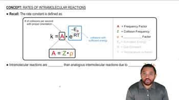 Rates of Intramolecular Reactions Concept 1