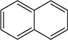 Two interconnected hexagonal carbon rings with alternating double bonds, representing a molecular structure for classification.