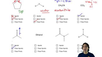 Identification of polarity in solvents