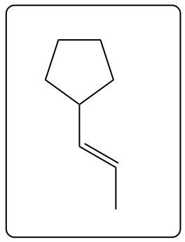 Chemical structure of a cyclohexane derivative with a different double bond configuration.