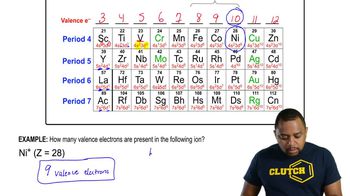 Valence Electrons of Transition Metals Example 1