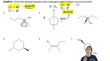 Determining Chirality using Stereocenter