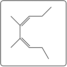 Chemical structure showing another product of a photochemical electrocyclic reaction.