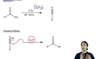 Hydrolysis of Nitriles