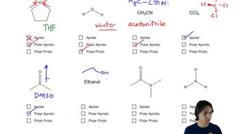 Identification of polarity in solvents