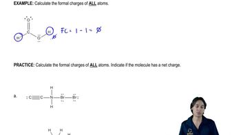 Calculate the formal charges of ALL atoms.