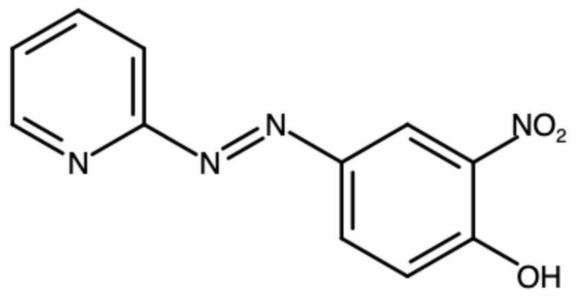 Chemical structures of pyridine derivatives with labels for products A, B, and C in a reaction sequence.