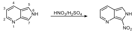 nitration reaction of pyrrolopyridine