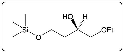 Final product structure of epoxide addition with HO and H groups.