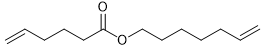 Chemical structure of an alkene for metathesis identification.