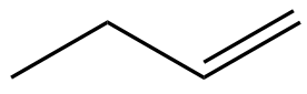 Chemical structure depicting a double bond between two carbon atoms.