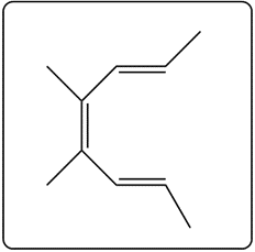 Chemical structure illustrating yet another product of a photochemical electrocyclic reaction.