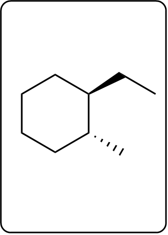 Final product structure of the Diels-Alder reaction with a hexagonal ring and substituents.