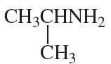 Structural formula of an amine showing carbon and nitrogen atoms with attached hydrogen groups.