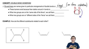 How to name different types of double bonds or rings