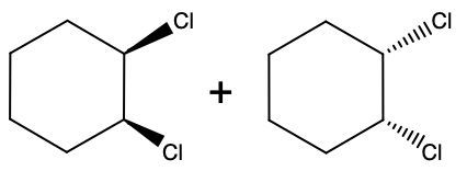 Option B for the product(s) of reaction of an alkene with chlorine and an alcohol