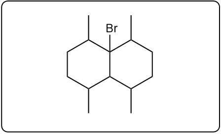 Another major monobrominated product formed from the compound with NBS.