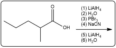 Stepwise reduction of a carbonyl compound to an amine using LiAlH4 and other reagents.