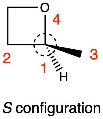 Chiral center labeled with substituents showing S configuration.