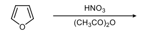 Nitration reaction of furan