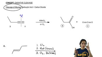 General features of alkyne cleavage.