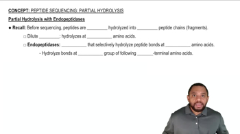 Peptide Sequencing: Partial Hydrolysis Concept 1