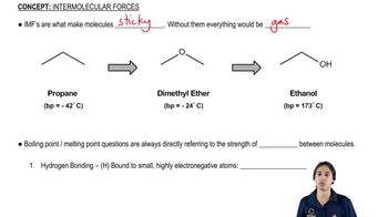 How IMFs are related to melting and boiling points.