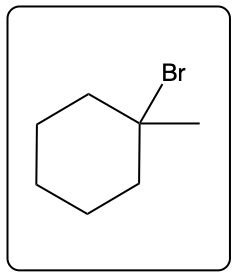 Structural formula of a product from the reaction, showing a different double bond configuration.