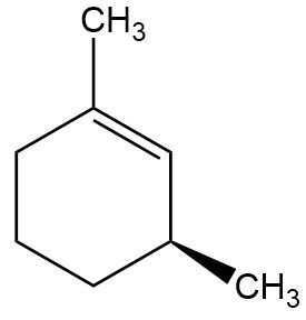 Option A: (S)-1,3-dimethylcyclohex-1-ene