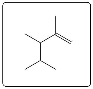 Intermediate structure of a chemical compound with a different double bond.