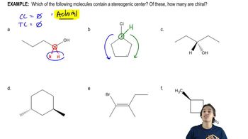 Determining Chirality using Stereocenter