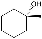 Diagram of a hydroxyl group attached to a cyclohexane ring for functional group classification.