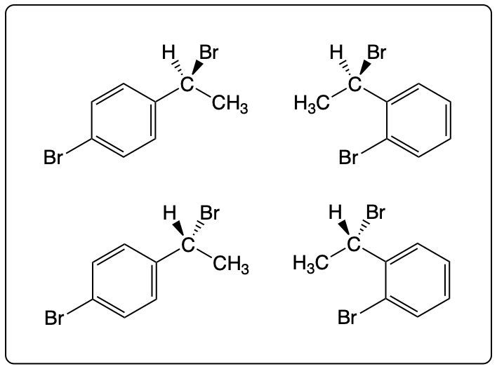 Alternative products of the EAS reaction with bromine substituents.