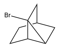 Chemical structure of a carbenoid with a bromine atom, showing a different configuration.