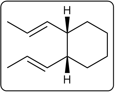 Chemical structure illustrating the final product of the Cope rearrangement.