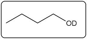 Alkane structure with a deuterium oxide group (OD) attached.