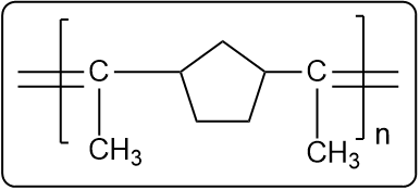 Cyclic compound structure for unsaturated polymer formation.