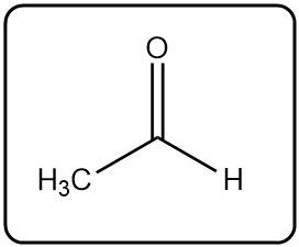 Chemical structure of a compound with a carbonyl and hydroxyl group.