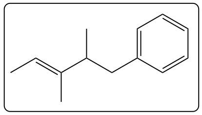 Intermediate structure of an E1 reaction with a phenyl group.