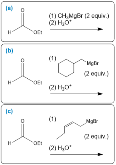 Grignard reaction scheme for trans,trans-undeca-3,8-dien-6-ol synthesis from ethyl formate.