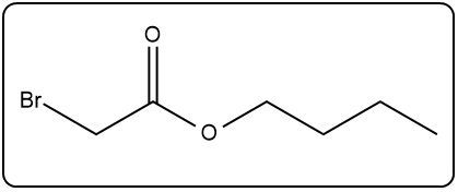 Chemical structure of C6H11BrO2 with Br and O positioned differently.