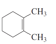 Chemical structure of a cyclohexene with two methyl groups attached, highlighting a planar double-bond system.